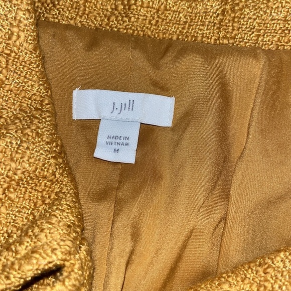 J.Jill Modern Tweed Jacket in honey | size Medium - Picture 6 of 9